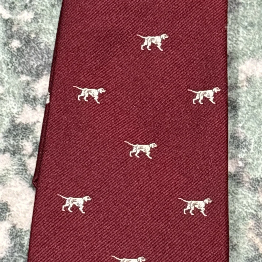 Vintage Resilio Pointer Dog Necktie